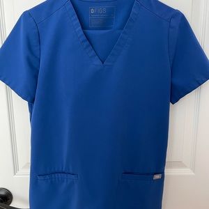 Wear Figs royal blue scrubs set #2